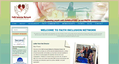 Desktop Screenshot of faithinclusionnetwork.org
